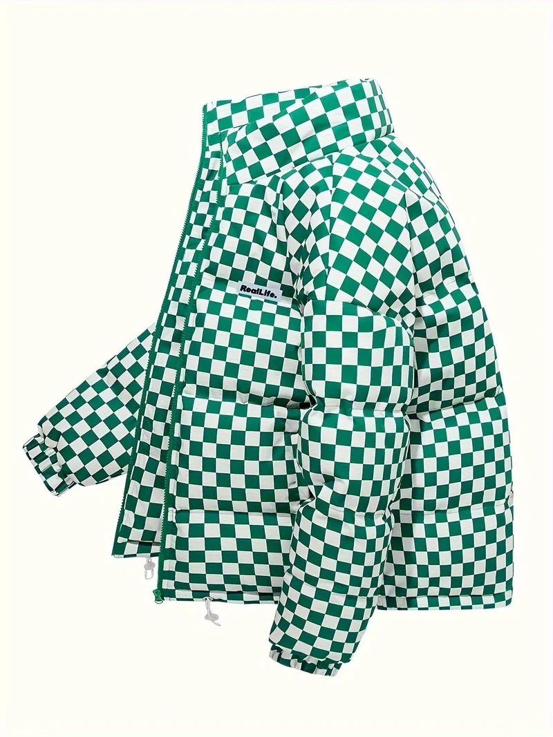 Elegant quilted jakke til mænd – Åndbar og varm vinterjakke med høj krave