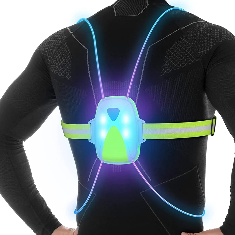 LED Sikkerhedsvest til Løbere – Refleksion Udgave Forår 2026