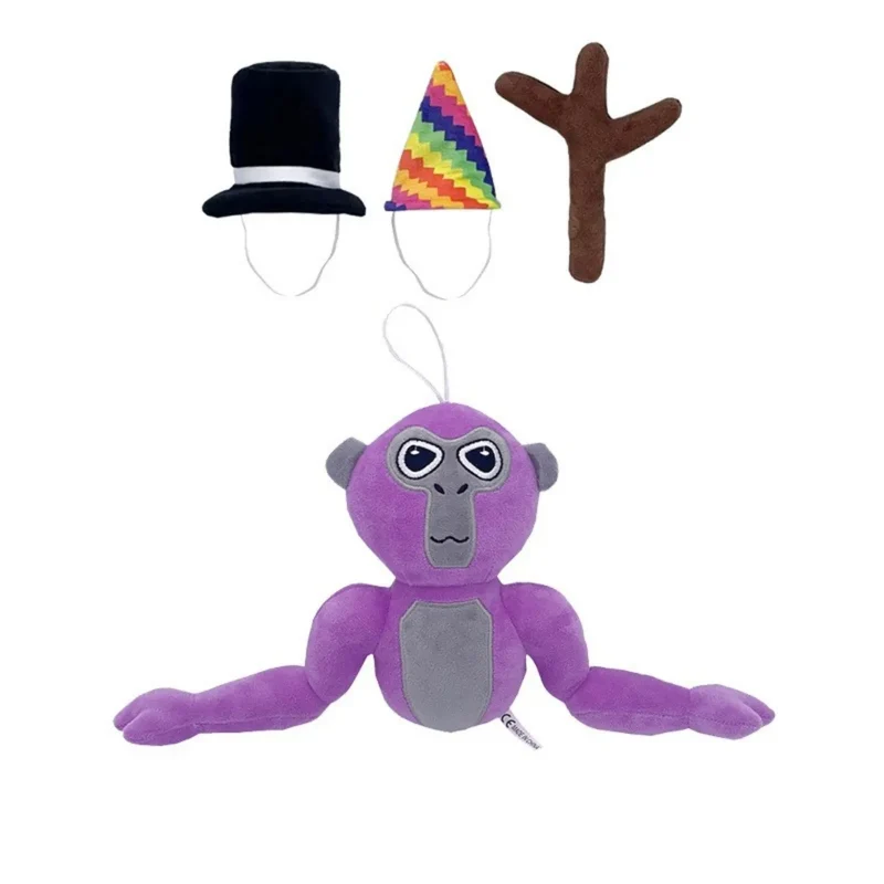 Farverig Gorilla Krammedyr – Sjovt Krammedyr