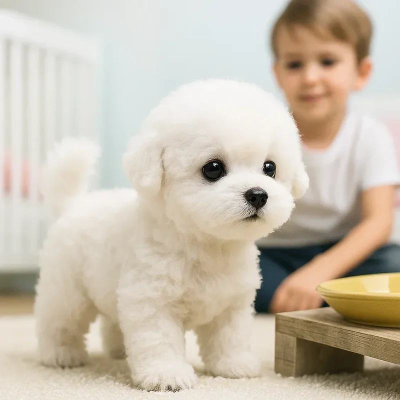 Interaktiv Plush Legetøj i Hundeform - Sødt og Realistisk Venner til Uendelig Sjov