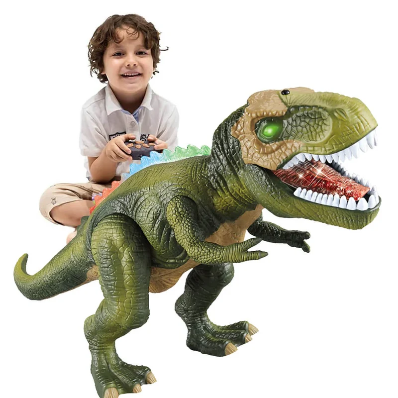 Fjernstyret Dinosaur med Gangfunktion og Lyd – Spændende Leg