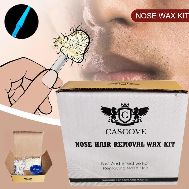 WaxAway Pro Sæt til Fjernelse af Hår fra Næse og Ører til Mænd – Uden Smerte med Strips