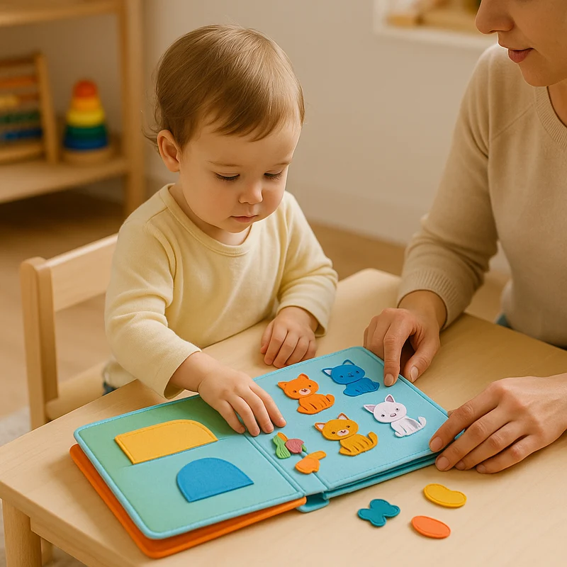 Montessori Lærebog i Filz til Småbørn