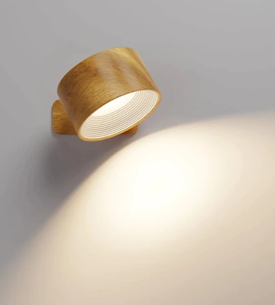 Dimmable LED Væglampe med Fjernbetjening og Touch - 3 Lysfarver