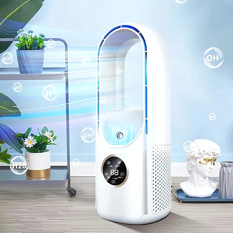 Bærbar Luftkøler, stille, bladløs ventilator, mobil enhed