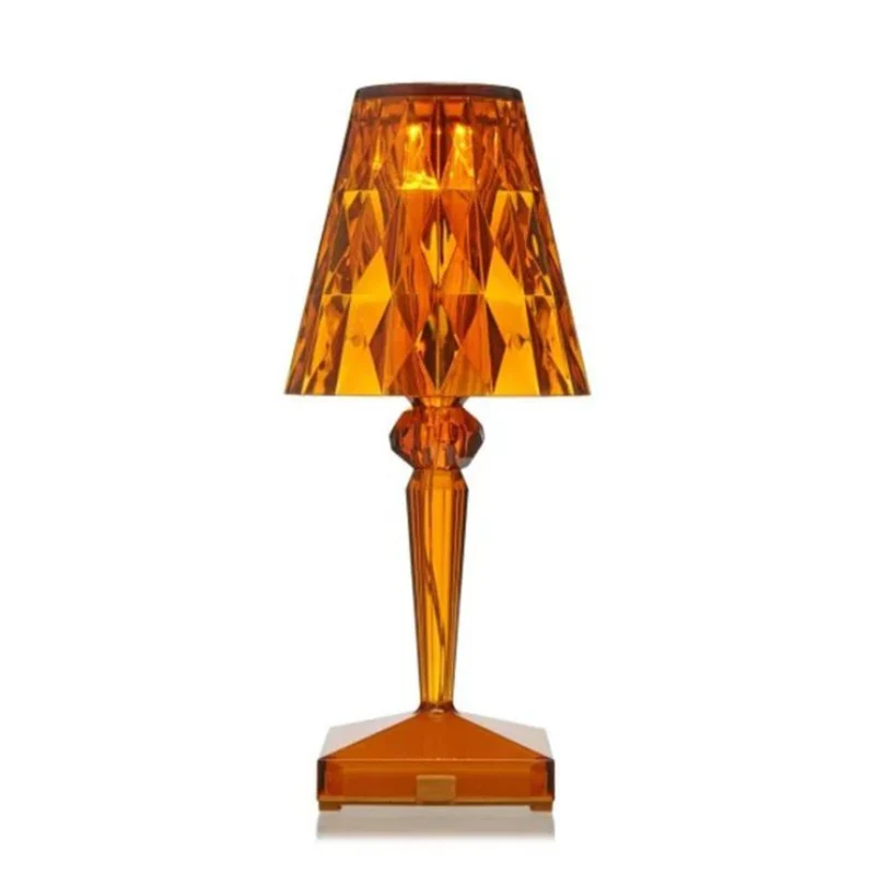 Dekorativ moderne krystalbordlampe med varmt hvidt lys E27