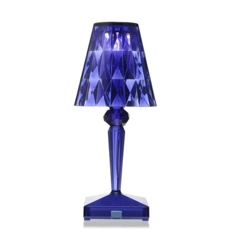 Dekorativ moderne krystalbordlampe med varmt hvidt lys E27