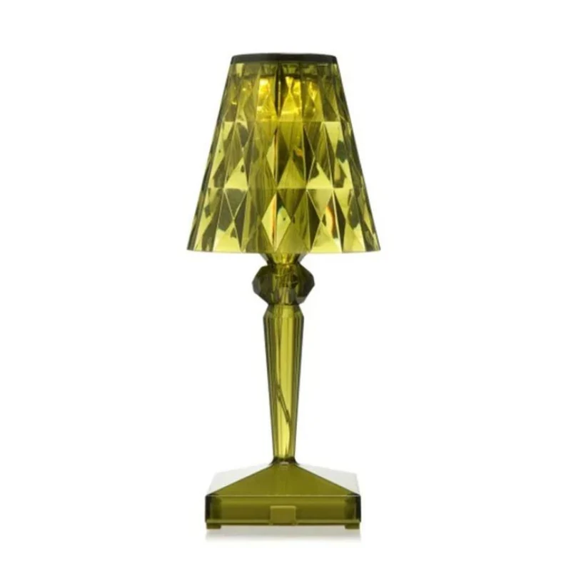 Dekorativ moderne krystalbordlampe med varmt hvidt lys E27