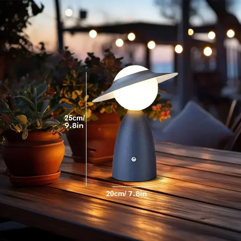 Draadloze LED Oplaadlamp med varmt lys og moderne design