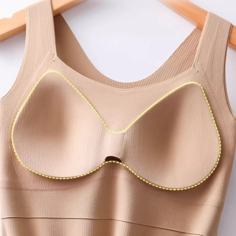 Icone™ SeamlessTank: Snyggt Inbyggt Komfortstöd Seamless Tank Top