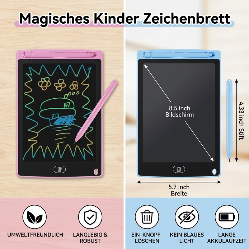 Zeichenbrett til børn med magiske effekter