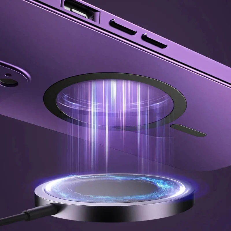 Slank beskyttelse til iPhone med magnetisk metalcover