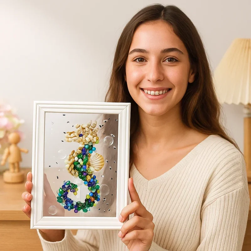 DIY Sæt til Hav Glas Kunst