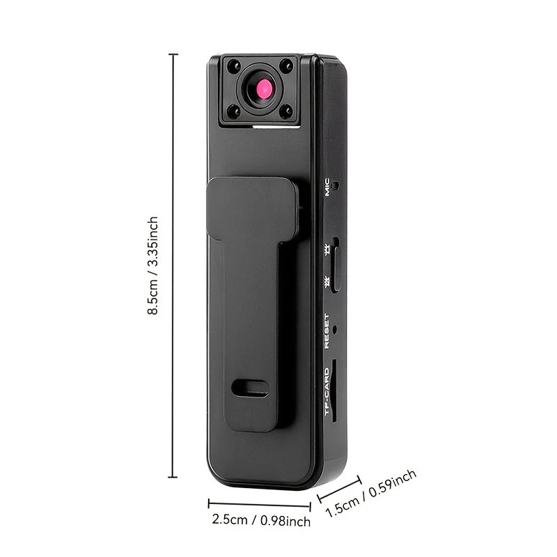 Bærbar Mini Kamera med Clip til Videoinspilninger