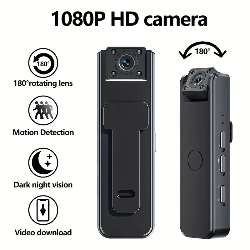 Bærbar Mini Kamera med Clip til Videoinspilninger