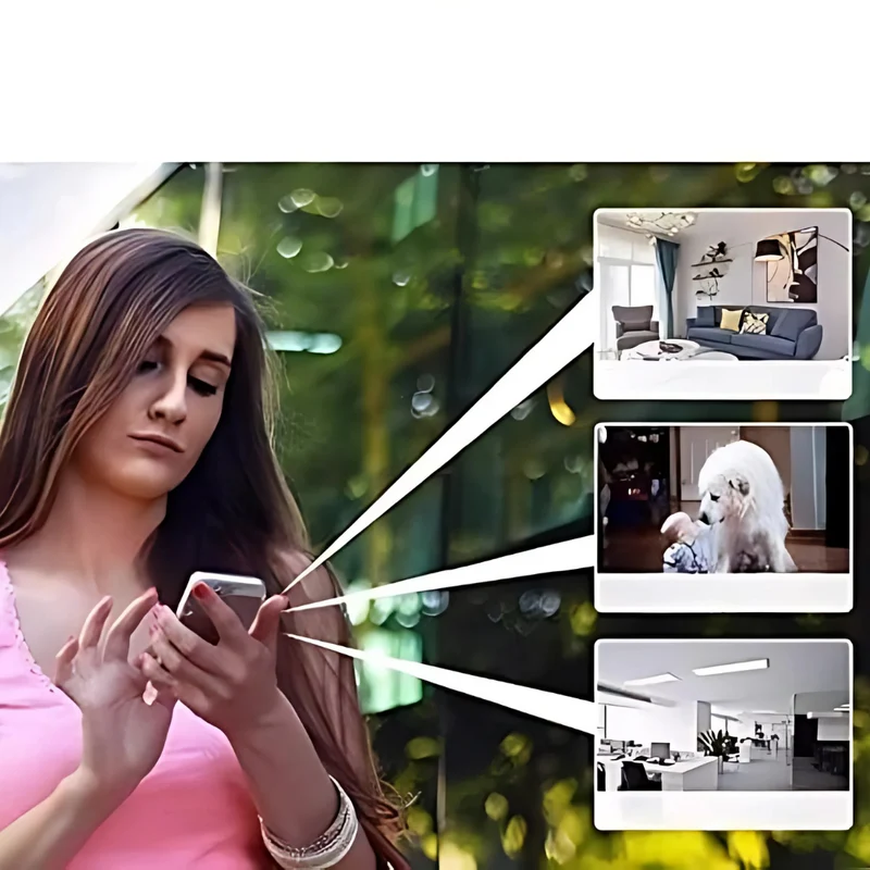 Trådløs Mini Kamera med Wifi, Genopladelig, 1080 HD