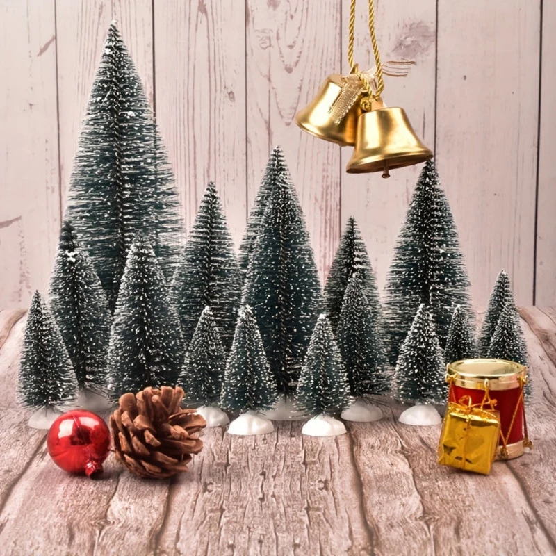 Mini Juletræ Sæt, Sne Tref decorations til Bordet