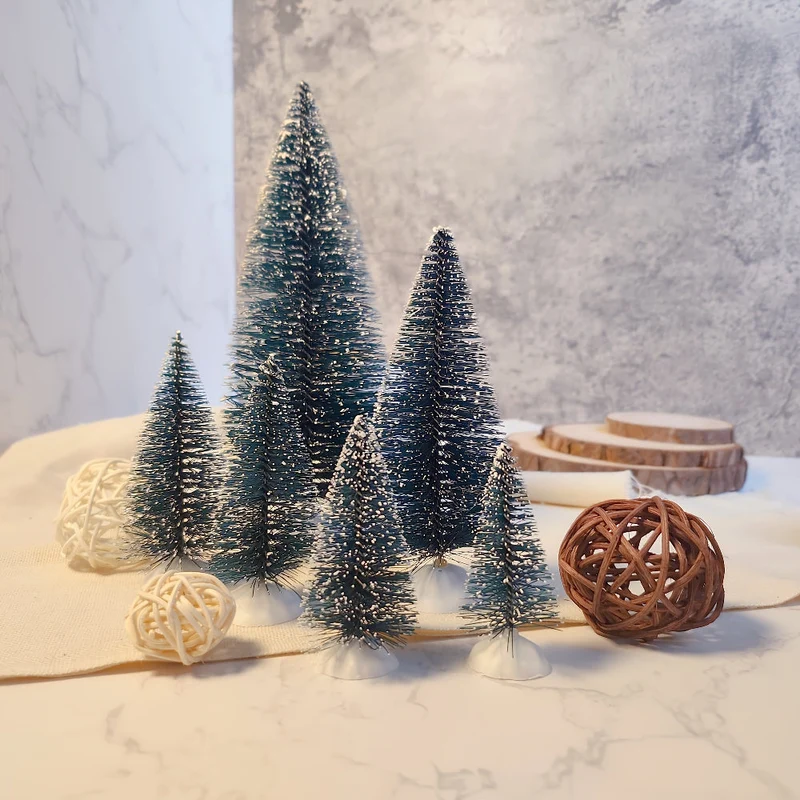 Mini Juletræ Sæt, Sne Tref decorations til Bordet
