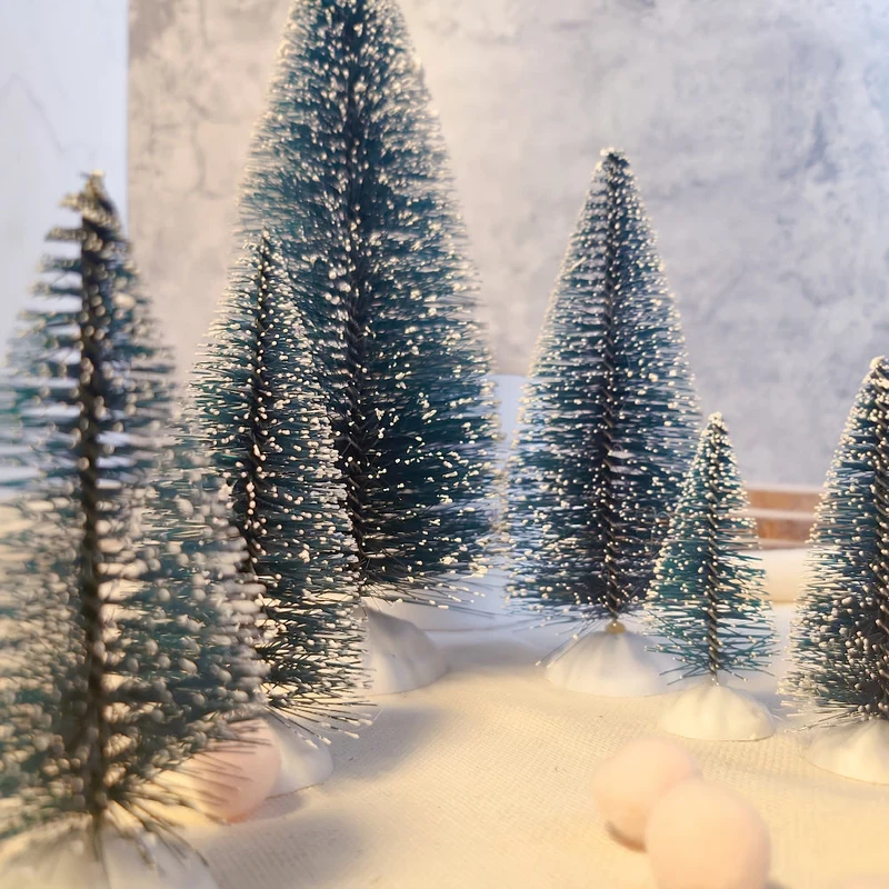 Mini Juletræ Sæt, Sne Tref decorations til Bordet