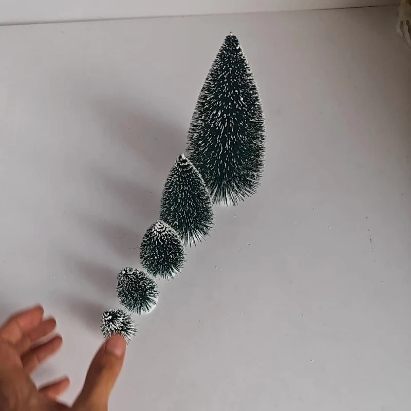 Mini Juletræ Sæt, Sne Tref decorations til Bordet