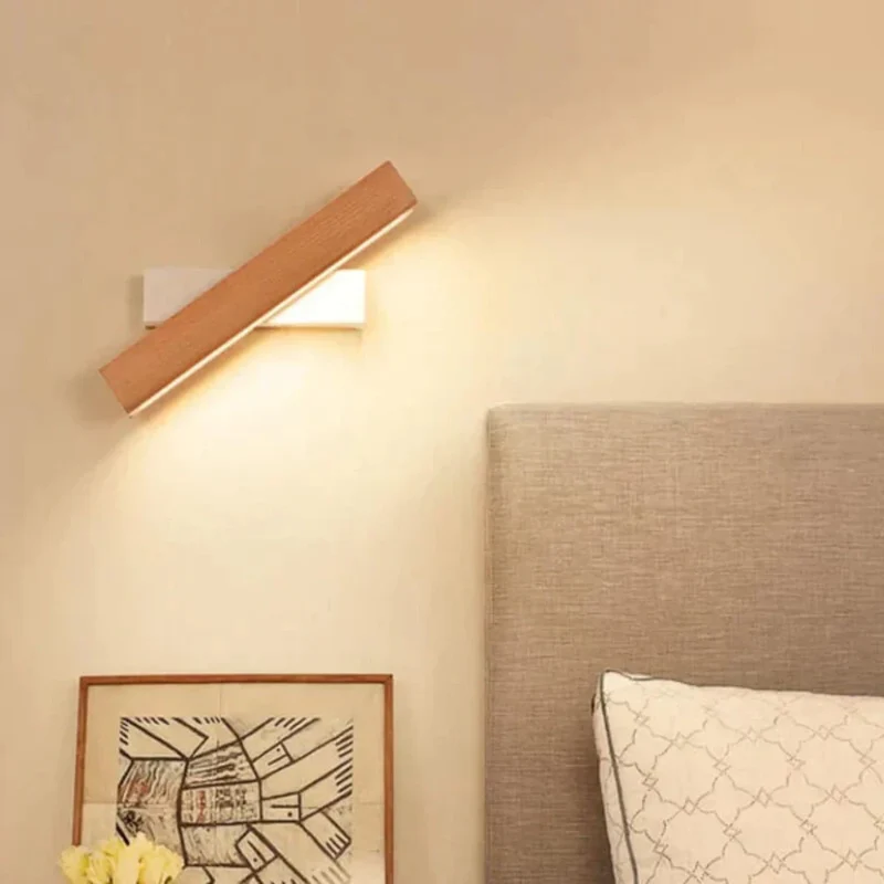 LED Væglampe med justerbart trædesign – Energivenlig og drejbar