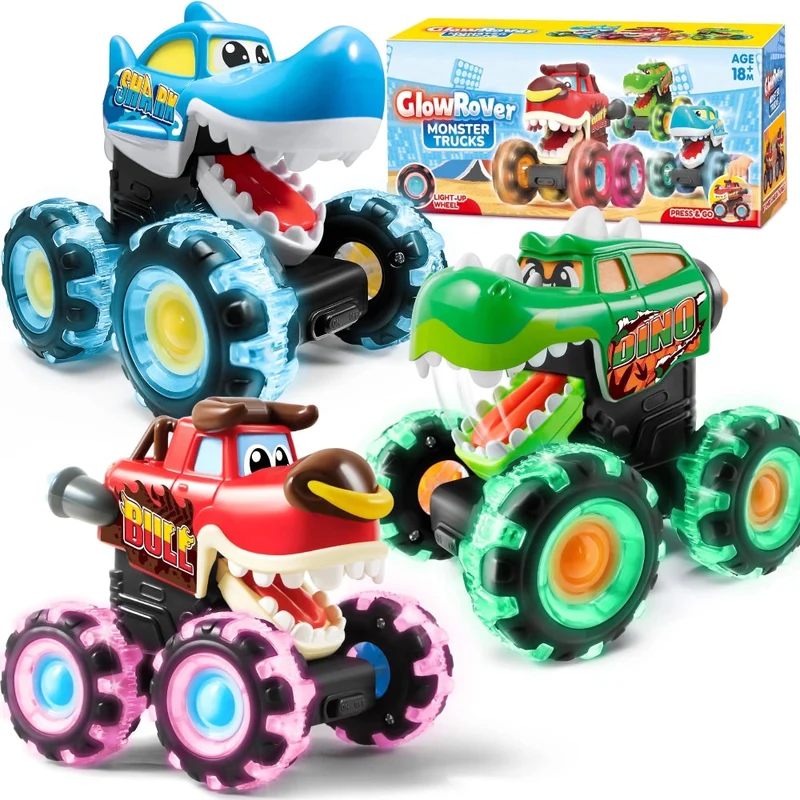 Lyse biler legetøj til børn og småbørn – Monster Truck design
