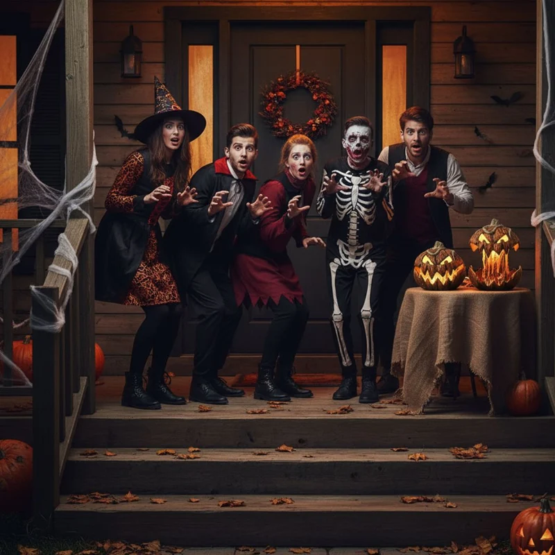 Gruseliges Kürbis Nachtlicht - Spooky Beleuchtung für Halloween