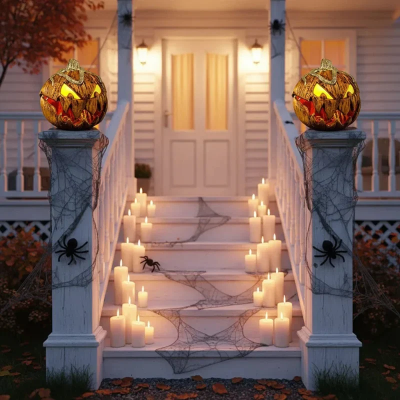 Gruseliges Kürbis Nachtlicht - Spooky Beleuchtung für Halloween