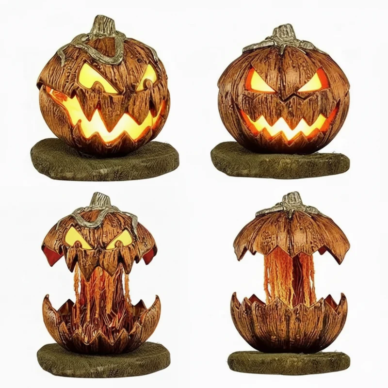 Gruseliges Kürbis Nachtlicht - Spooky Beleuchtung für Halloween