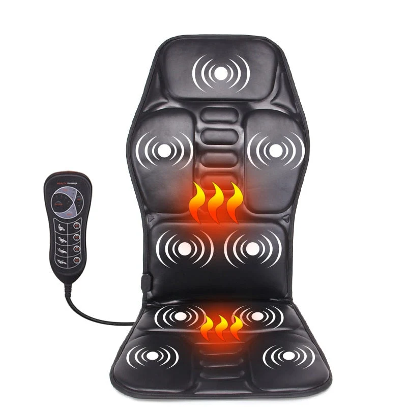 Elektrisk rygmassagepude med varme - Afslapningspude