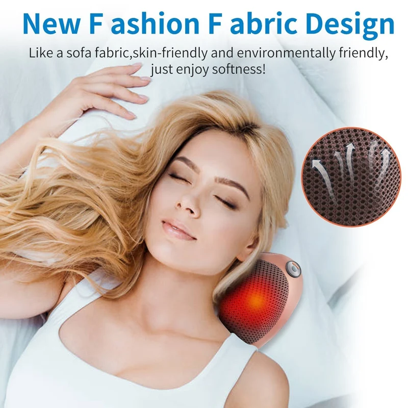 Ergonomisk Massagepude – Justerbar Hastighed med Magnetterapi for Optimal Afslapning
