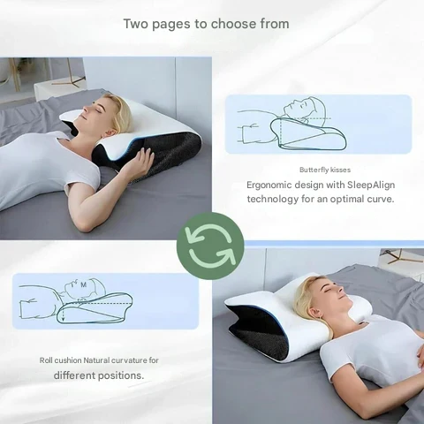 Ergonomisk Nakke- og Rygstøttepude | Viskoseskum