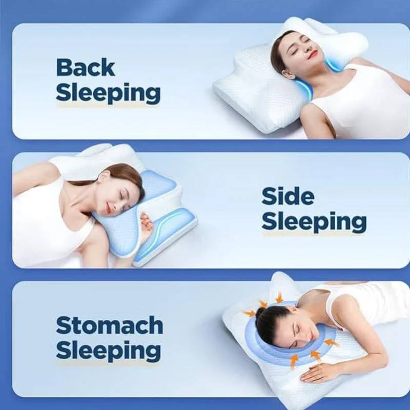 Ergonomisk Memory Foam Pude til Søvnapnø og Næseåndedrætsstøtte