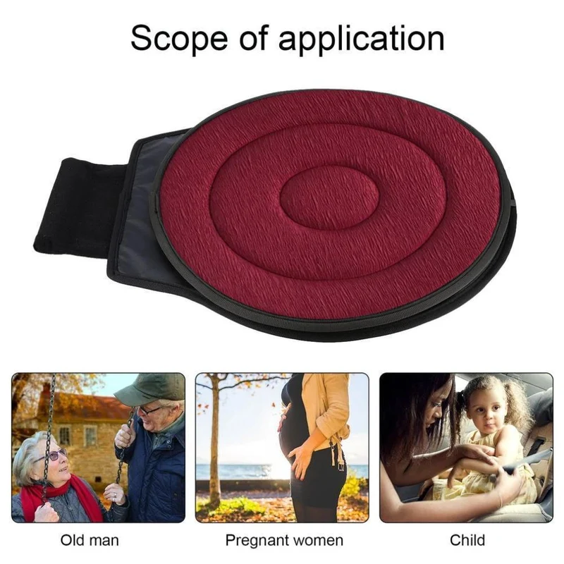 360° Dreje Pude | Ergonomisk og Skridsikker | Til Bil, Kontor og Hjem