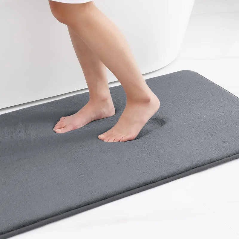 Hurtig absorberende skridsikker memory foam badevæmatte