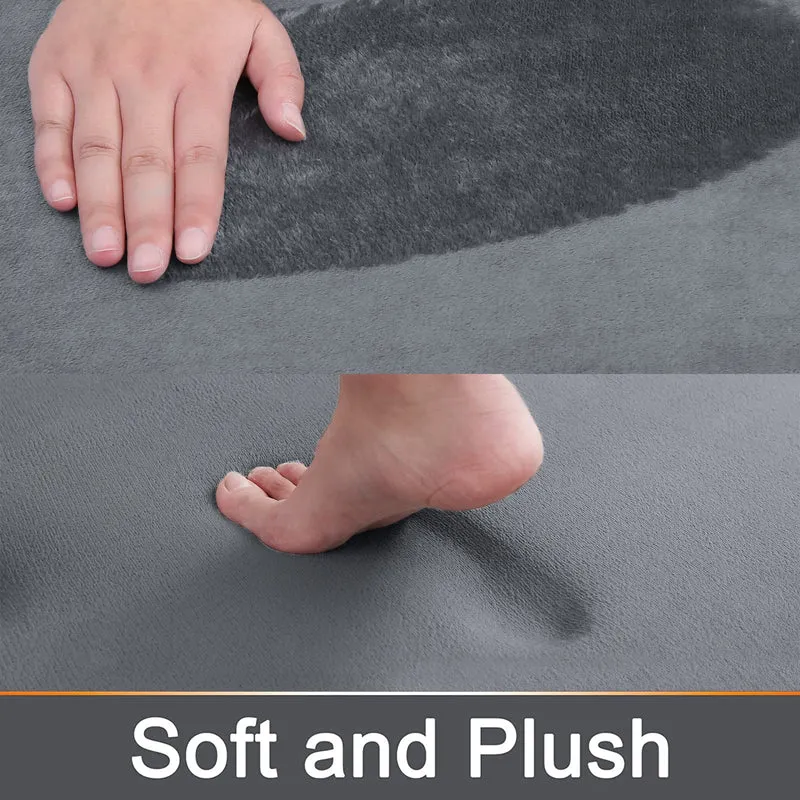 Hurtig absorberende skridsikker memory foam badevæmatte