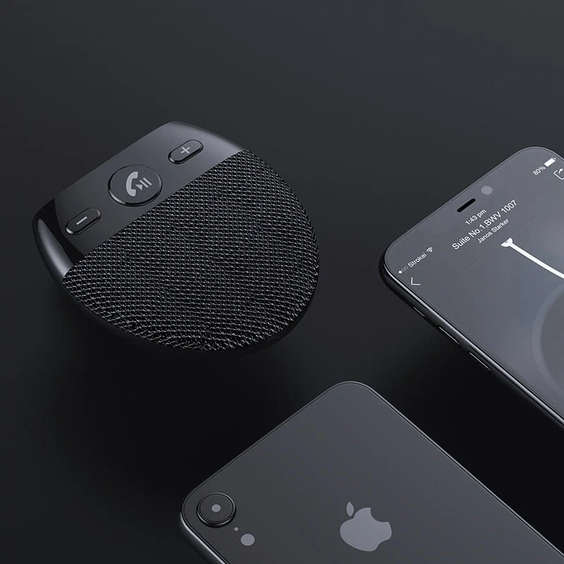 Multipoint Trådløs Bluetooth Solskærm Bilhøjttaler