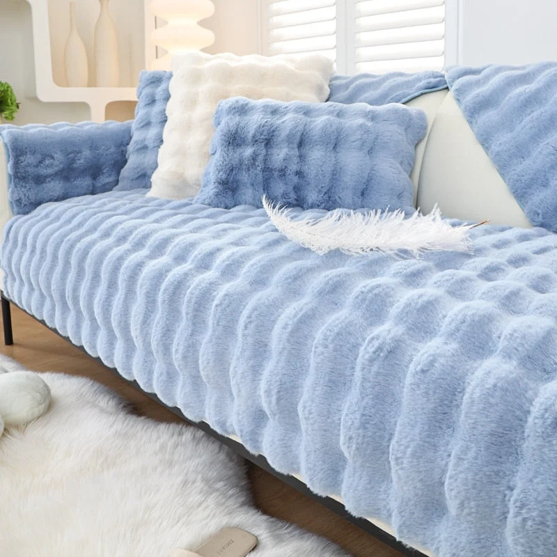 Snuggly Comfy Plush Sofapude