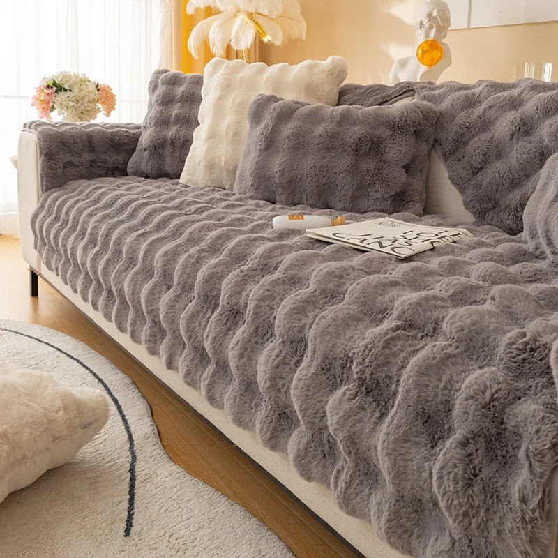Snuggly Comfy Plush Sofapude