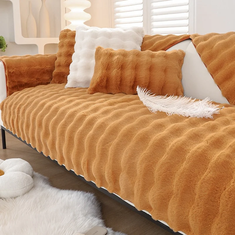 Snuggly Comfy Plush Sofapude