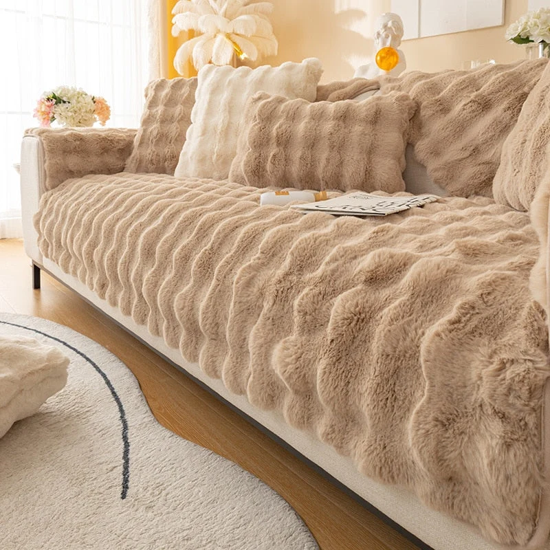 Snuggly Comfy Plush Sofapude