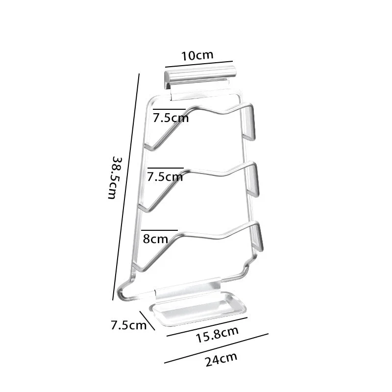 Væghængt ekstrem potelågsholder rack
