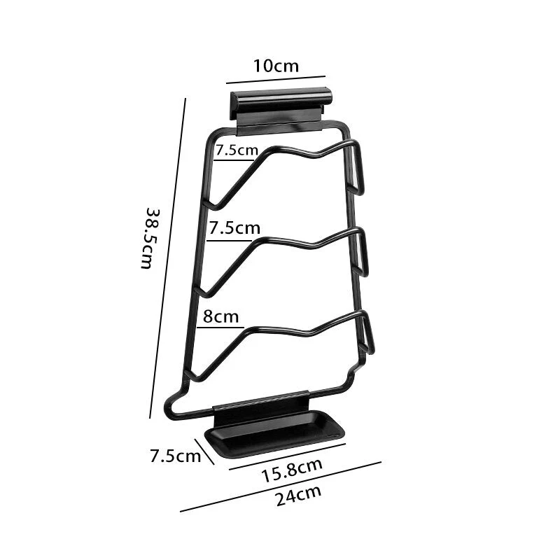 Væghængt ekstrem potelågsholder rack