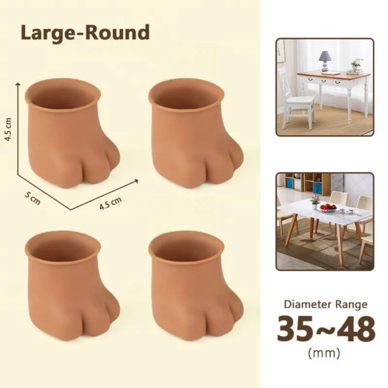4Pcs Non-Slip Kat Paw Møbel Ben Dække