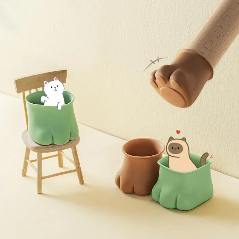 4Pcs Non-Slip Kat Paw Møbel Ben Dække