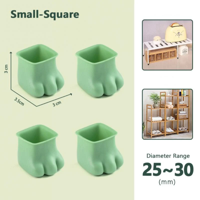 4Pcs Non-Slip Kat Paw Møbel Ben Dække