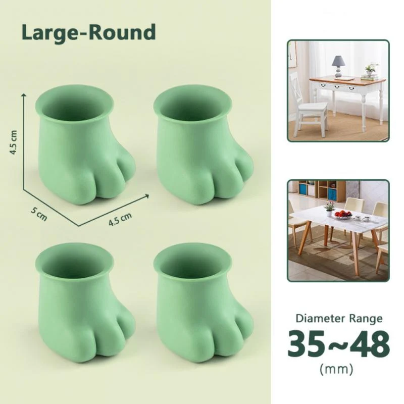 4Pcs Non-Slip Kat Paw Møbel Ben Dække