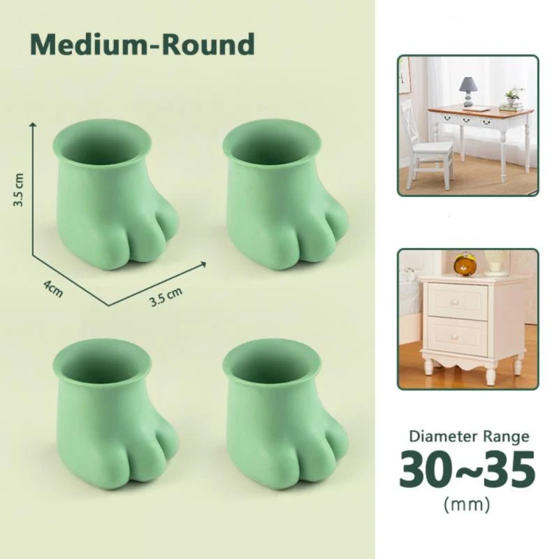 4Pcs Non-Slip Kat Paw Møbel Ben Dække