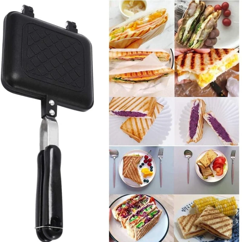 Dobbelt Sidet Non-Stick Sandwich Maker Pande