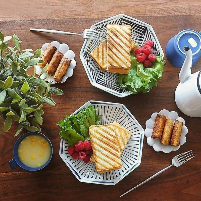 Dobbelt Sidet Non-Stick Sandwich Maker Pande